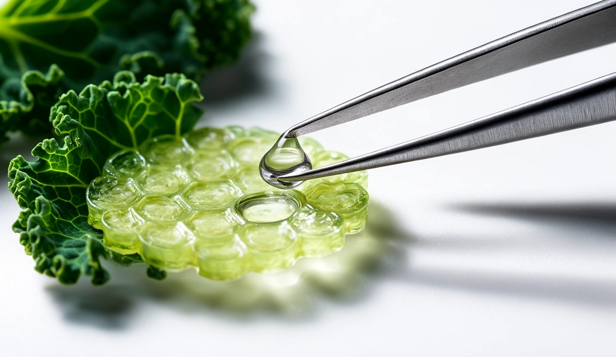 Detailed botanical cell structure